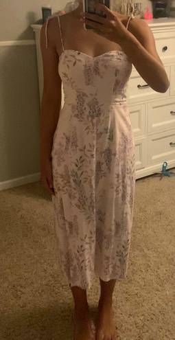 Francesca's Floral Midi Dress