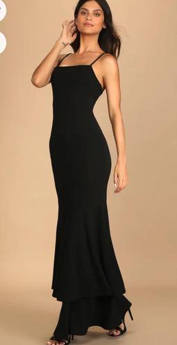 Lulus Tier And There Black Tiered Dress