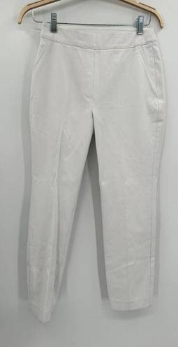 Spanx  On-the-Go Ankle Slim Straight White Ultimate Opacity Pants Size M