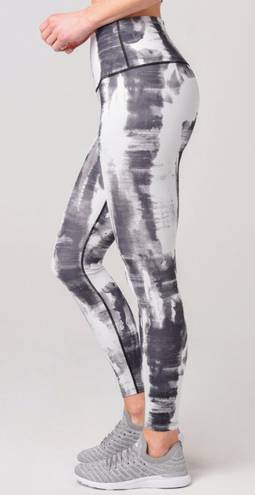 Luna VARLEY Black Gray Watercolor Print  Legging M