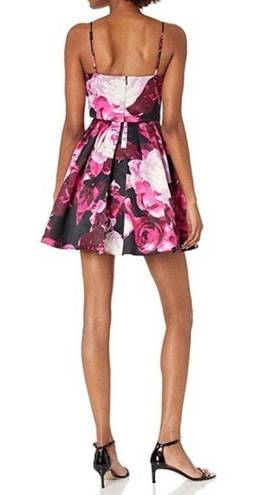 Jump  Apparel Floral Fit & Flare Mini Party Dress Sz 12