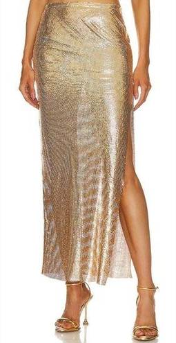 Lovers + Friends  Sascha Maxi Skirt in Gold