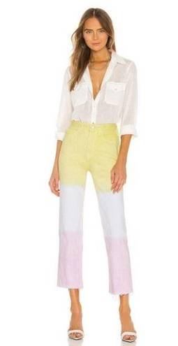 GRLFRND NWT  Mica Straight Leg Jeans 25 Pink Crush Wash *FLAWED*