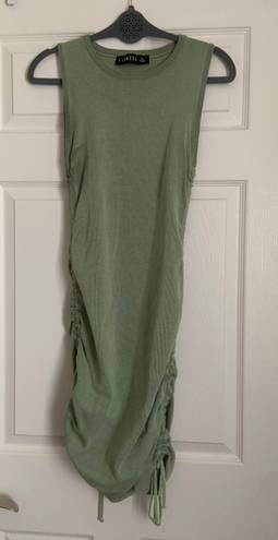 LIONESS Ruched Sides Green Dress