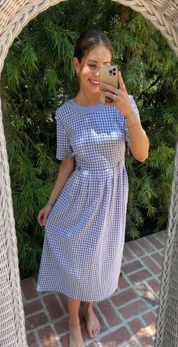 Kathie Lee Collection Vintage  plaid midi dress