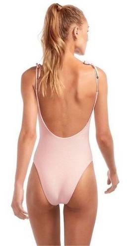 Vitamin A  Valentina One Piece‎ Ribbed Blush Size Small