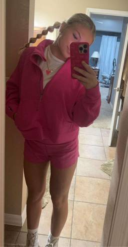 Lululemon Scuba Half-Zip Pink