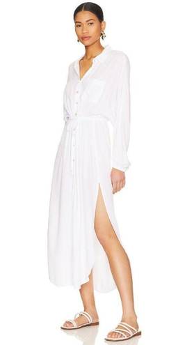 l*space L* Logan Midi Swim Cover Up Dress in White Size Small