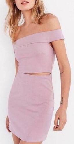 Silence + Noise Off The Shoulder Cutout Mini Dress