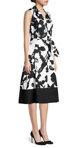 Natori  Garden Mandarin Dress - Floral - Black Multi/Neutral Black - S