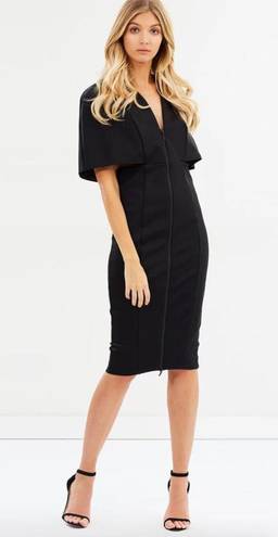 Misha Collection Kelissa Midi Cape Dress NWT