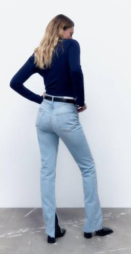 ZARA nwt high waisted slim flare jeans denim pants