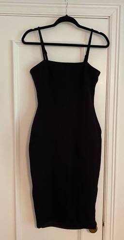 Lulus Paulina Black Bodycon Midi Dress