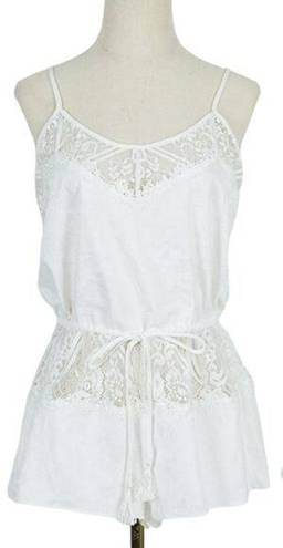 In Bloom  By Jonquil Womens Lace Wedding Night Lingerie Romper Playsuit Size L