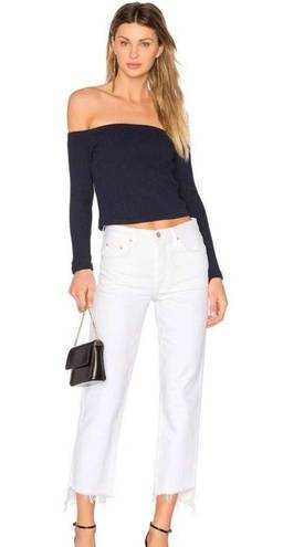 GRLFRND Helena High-Rise Straight Crop Jean in Sweet City Woman