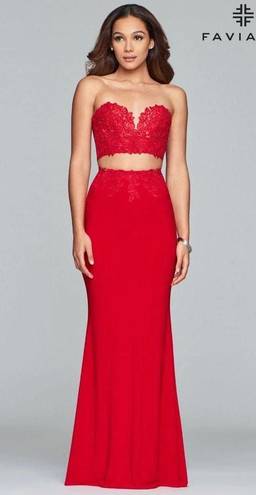 Faviana 2-Piece Prom Dress