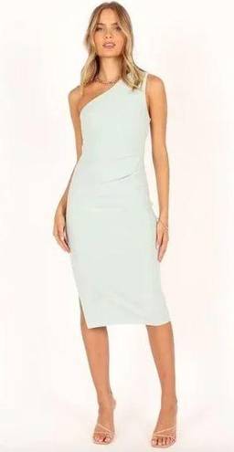 Petal and Pup  Nadene Mint Green One Shoulder Midi Dress 12