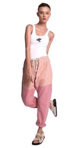 One Teaspoon  Shabbies Drawstring Boyfriend Jeans in Envious Pink