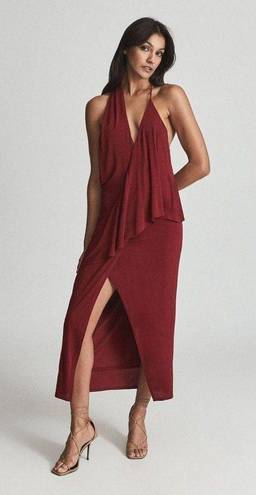 Reiss  Xena Cocktail Dress Dark Red Womens 10