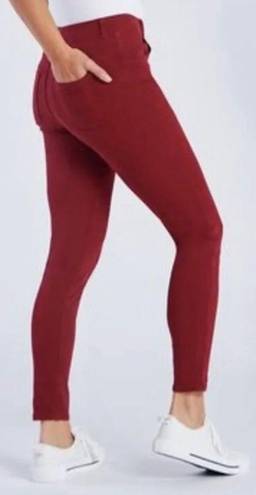 Betabrand - Skinny-Leg 4-Pocket  Yoga Denim Jeans Small Petite Red