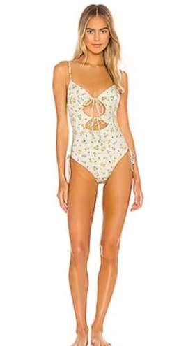 One Piece Bond-Eye Tied Together Lemon Gingham  Swimsuit Limonada NWT Small