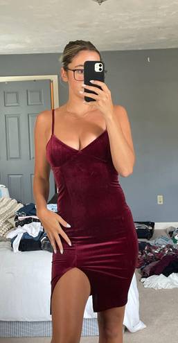 Forever 21 Red Velvet Dress