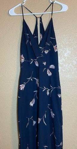 Lush Clothing Lush Floral Print V-Neck Summer Maxi Dress Size Medium