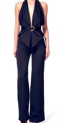 Misha Collection  Jumpsuit Size 4 Black Preowned Gorgeous, Timeless Piece.