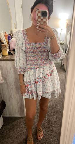 Yvonne And Love Floral Ruffle Mini Dress 