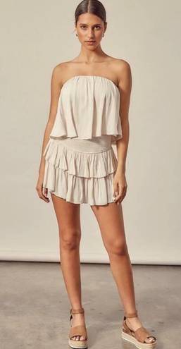 Cream Mini Dress White