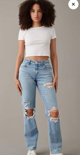 American Eagle AE Stretch Curvy High Waisted Straight Jean