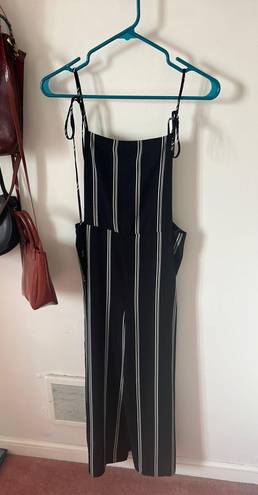 Nordstrom White / Black Striped Jumpsuit