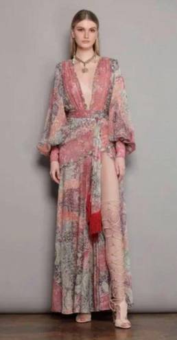 Bronx and Banco 💕💕 Farah Maxi Dress ~ Muti-Color Print US 6 NWOT