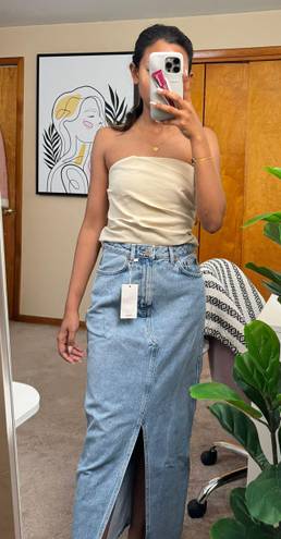 Mango Maxi Denim Skirt