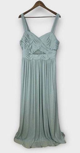 Birdy Grey Elyse Bridesmaid Dress Sage Green Mesh Size 1X