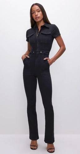 Good American  Black Fit For Success Jumpsuit XS