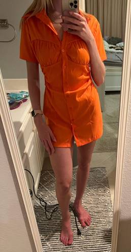 Pretty Little Thing Orange Mini Dress