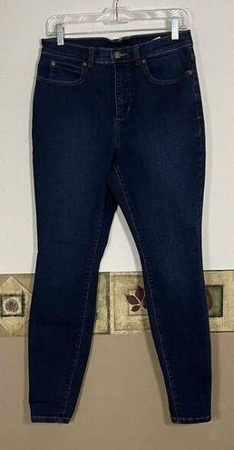 Duluth Trading  Co Jeans Womens 8 Dark Wash Tapered Fit Stretch Blue Denim 28x27