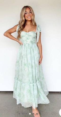 Seaside Belle Midi Dress Green Size M