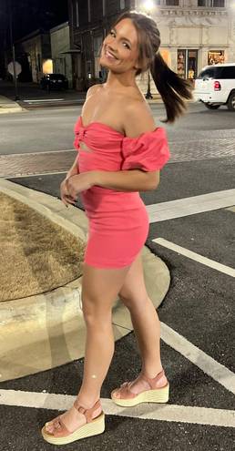 RUNAWAY THE LABEL Pink Mini Dress