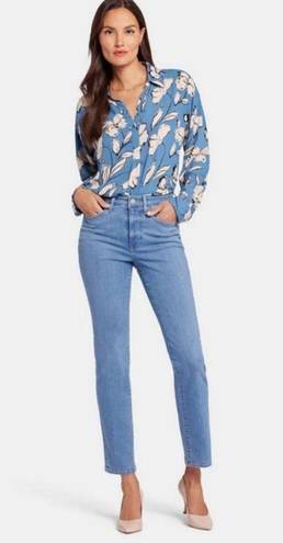 NYDJ 💕💕 Sheri High Rise Slim Jeans ~ Nottinghill Blue 12 NWT