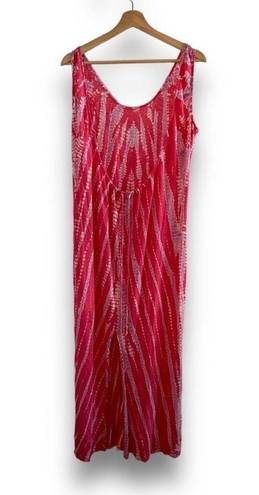 Young Fabulous and Broke NWT  Pink and Purple Tie Dye Linen Maxi Dress