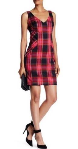 Trina Turk New. Plaid sheath dress. NWOT