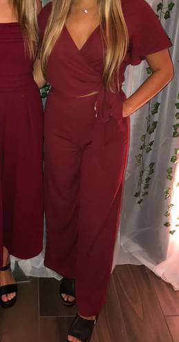 Nordstrom Maroon Jumpsuit 