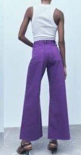 ZARA Marine Straight Jeans - Purple