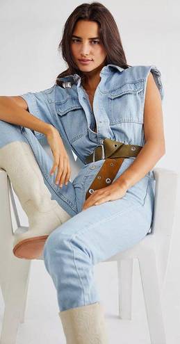 We The Free Free People Marci Denim Coverall