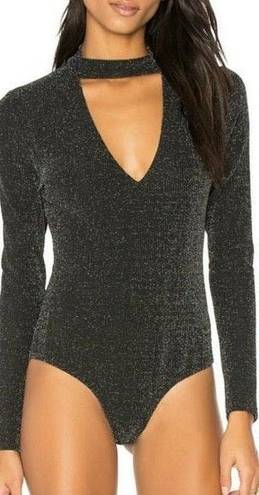 J.O.A. Sparkly Ribbed Bodysuit