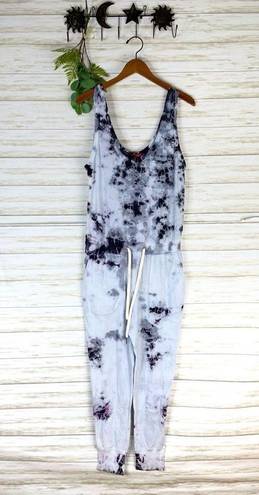 n:philanthropy  distressed moonlight tie dye opal jumpsuit