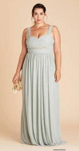 Birdy Grey Elyse Bridesmaid Dress Sage Green Mesh Size 1X