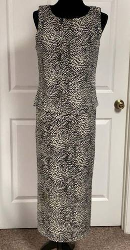 Scarlett Blk/tan sparkly sleeveless dress. Size M